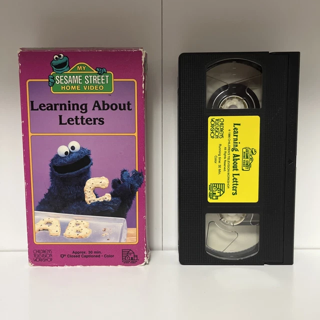 Sesame Street Learning About Letters Vhs Good Condition Vhs Jim Henson 