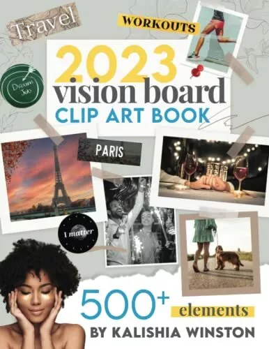 2024 Vision Board Clip Art Book: De, Winston, Kalish