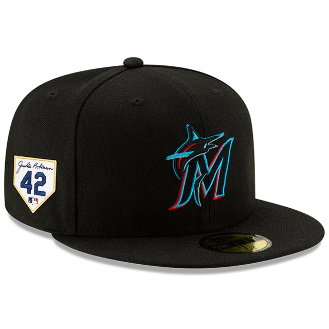Men's New Era Black Miami Marlins 2023 Jackie Robinson Day 59FIFTY Fitted Hat