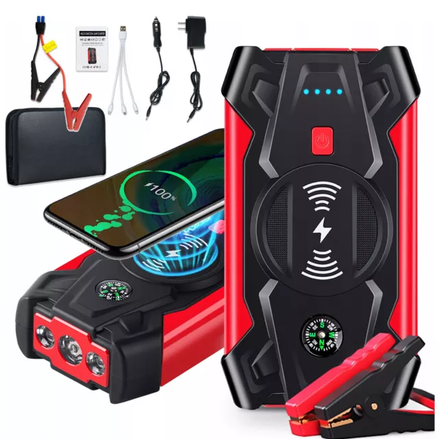 Auto KFZ Starthilfe Jump Starter Ladegerät Booster Power Bank mit Ladefunktion