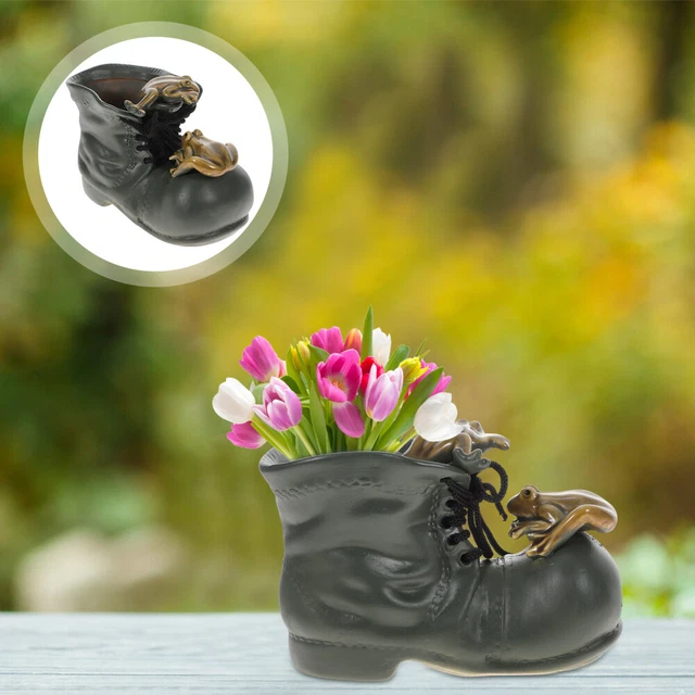 Pot Frog Boots House Ornaments Ceramic Ceramics