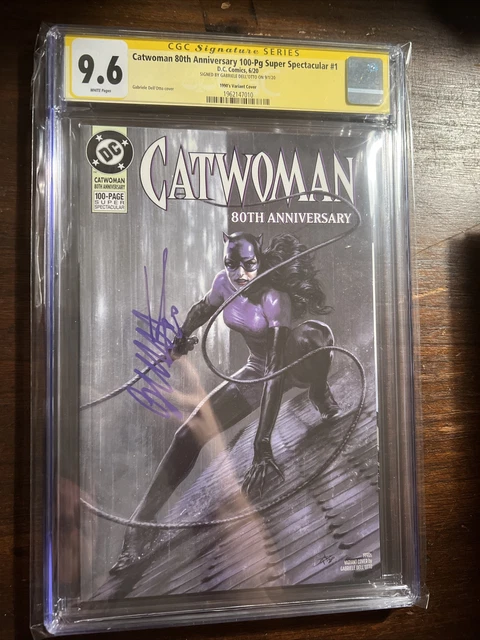 CATWOMAN 80TH ANNIVERSARY DELL OTTO VARIANT CGC 9.6 Signed By Dell Otto