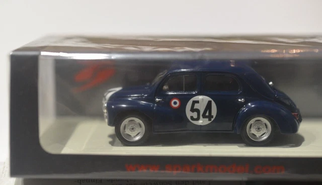 Renault 4CV 1063 Des 24H Du Mans 1952 - Spark 1:43 - S5226 - Neuve