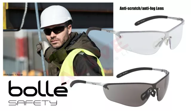 Bolle Silium Safety Glasses Spectacle Metal Frame 160 FLEX TEMPLES UV Protection