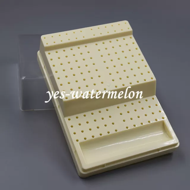 168 Holes Dental Bur Block Holder Autoclave Sterilizer Case Disinfection Box