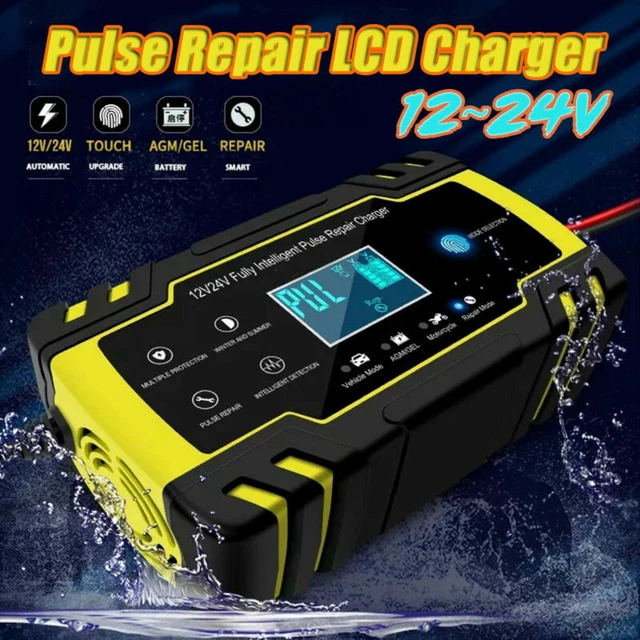 12V 150AH Chargeur de Batterie Digital Intelligent Auto Moto Quad Bateau Voiture