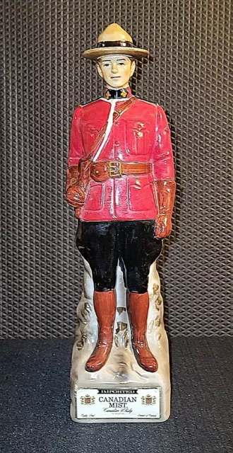 Royal Canadian Mounted Police Whiskey Decanter Empty