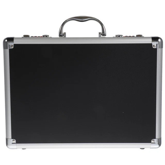 Maleta de aleación de aluminio contenedor de viaje caja de almacenamiento de electrodomésticos Black