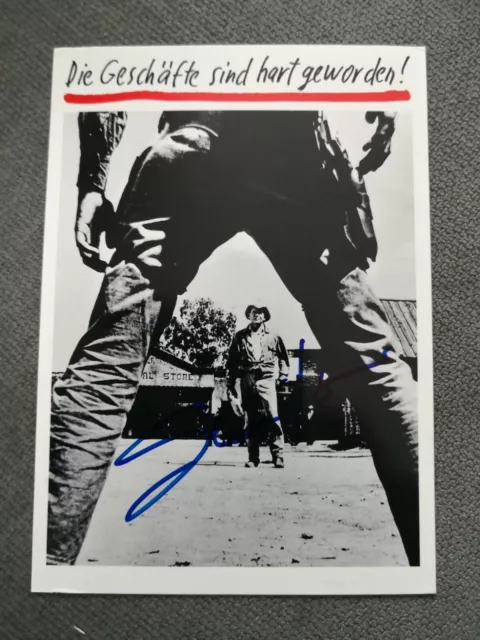 Glenn Ford Autogramm Autograph auf seltener Postkarte witzig  signiert Selten!