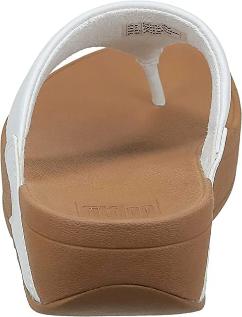 FitFlop Women's Lulu Slip On Thong Wedge Sandals Size 8 3