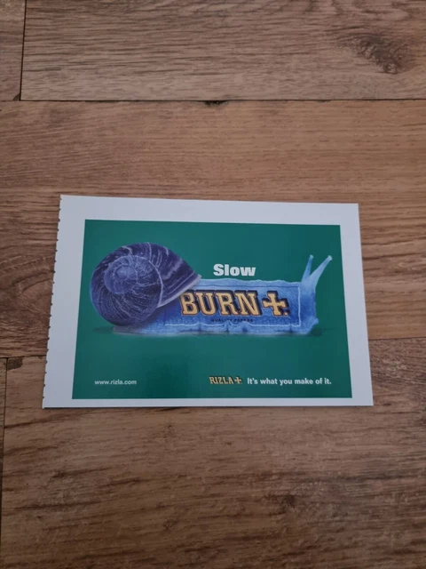 TNEWM54 ADVERT 5X8RIZLA - Slow Burn: It's What You Make Of It £6.00 ...