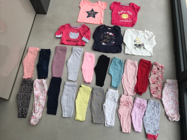 Lotto di leggings top zAM per bambine età 0-3 mesi SMART ESTATE 26 articoli