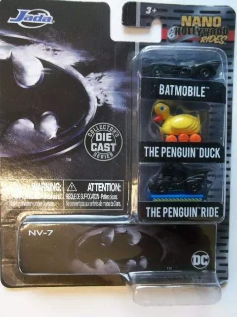 Jada 31616 Batman Nano Set - Batmóvil + Pingüino Pato Ride - Nuevo