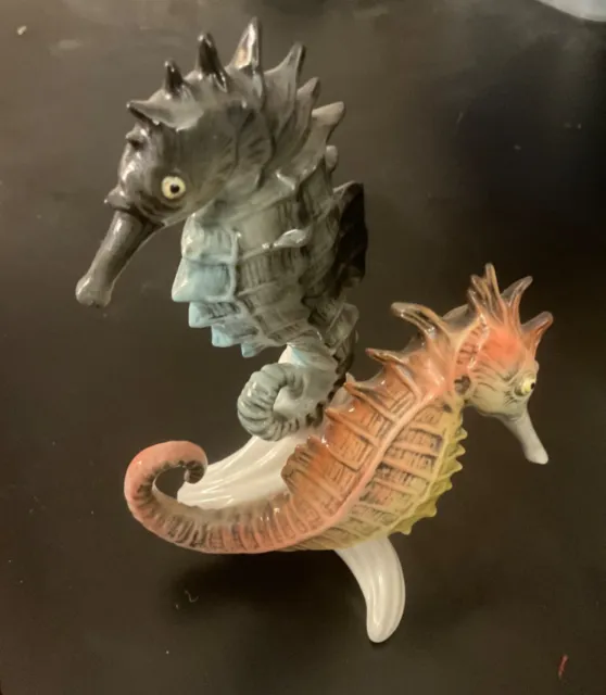 karl ens porcelain figurine - pair of seahorses