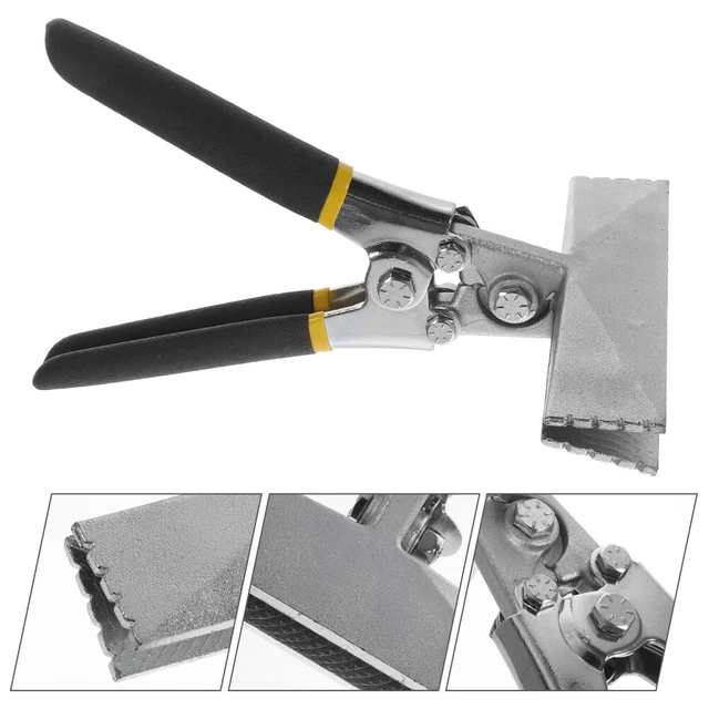METAL ROOFING HAND Seamer 150mm Straight Jaw Sheet Bender Tool-LR £35.