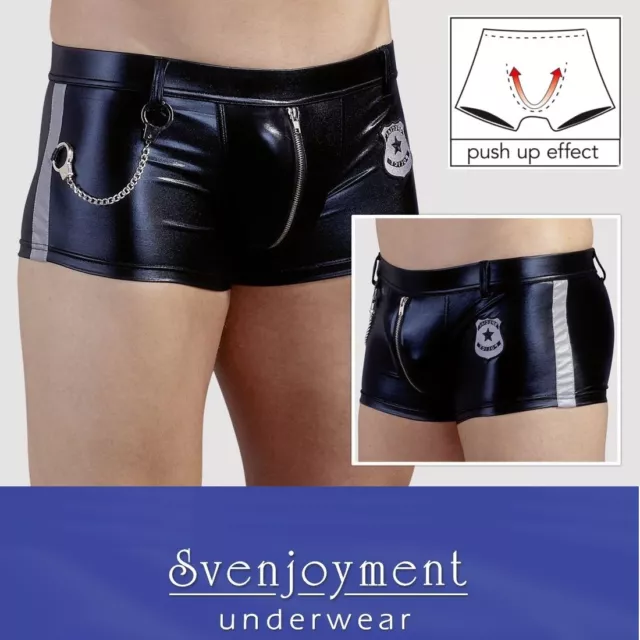 Svenj. Wetlook Classic Premium Master Pants Hipster eng 3D Zip in S bis XL