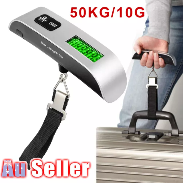 50kg/10g Weight Electronic Portable Travel Hanging Luggage XRP LCD Digital Scale