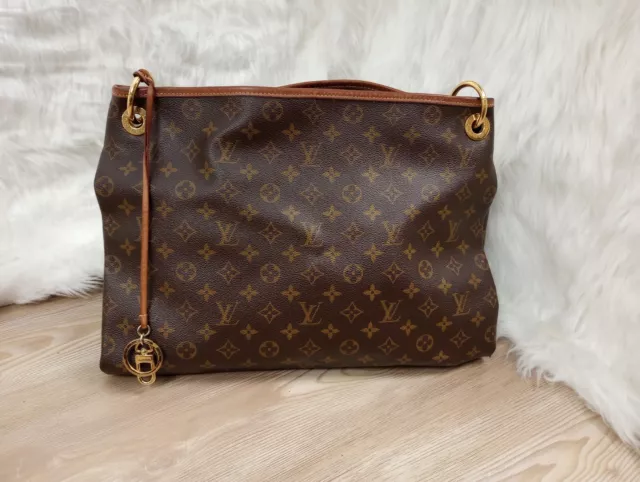 Artsy leather handbag Louis Vuitton Brown in Leather - 27657626