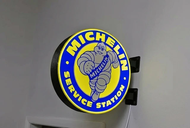 Plaque Michelin Dibond – Décoration Garage Vintage – Panneau Aluminium Made In France