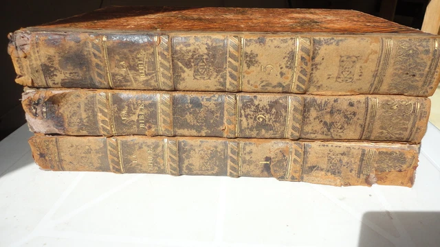 Bible De Sacy En Français, 14 Volumes, Complet, édition 1742, Desprez & Cavelier