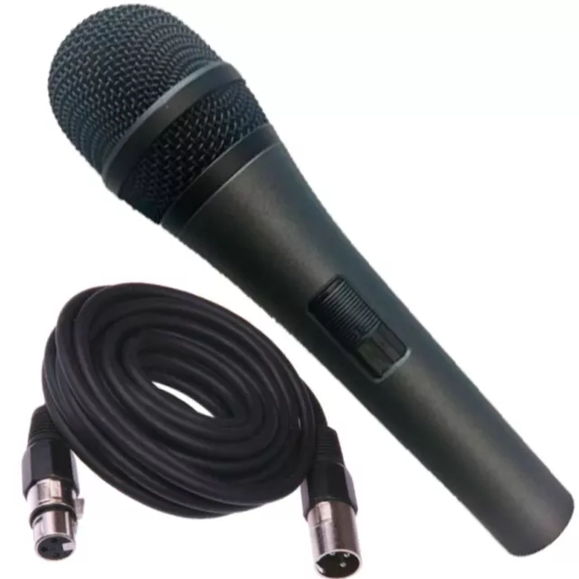 ZZIPP ZZDM1000 Microfono Dinamico Voce Karaoke + Cavo XLR da 5m