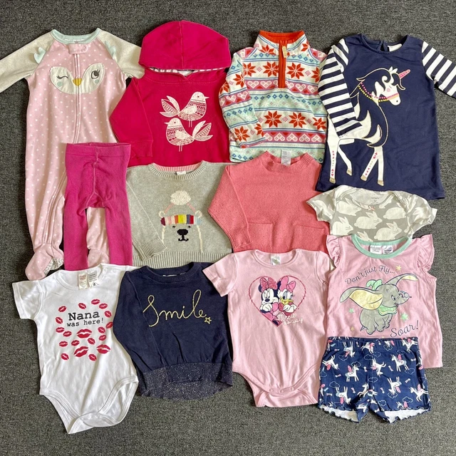 Assorted Baby Girl Clothing Bundle Size 1