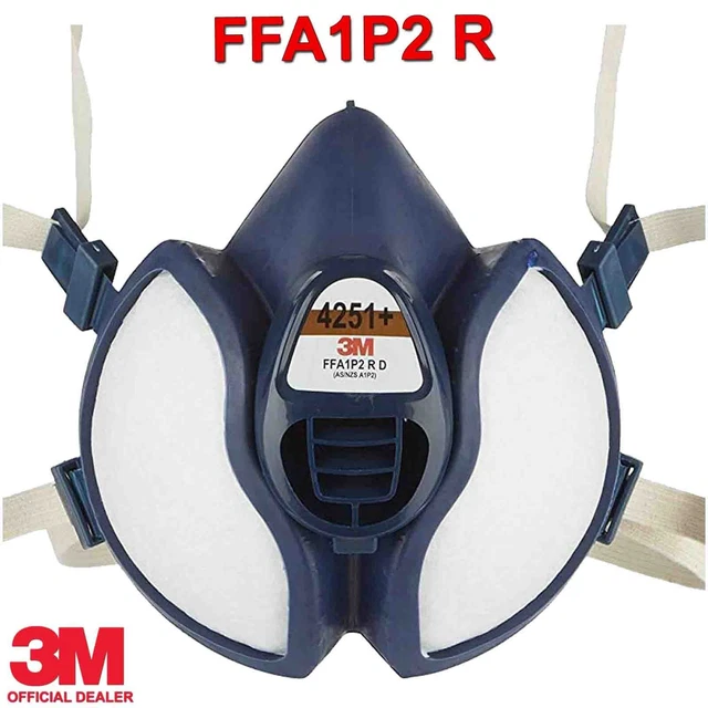 3M™ Respiratore Per Verniciatura A Spruzzo 4251 , A1P2, 1/PK, Protezione Delle Vie Respiratorie - Ecolux Protezioni - Foto 4