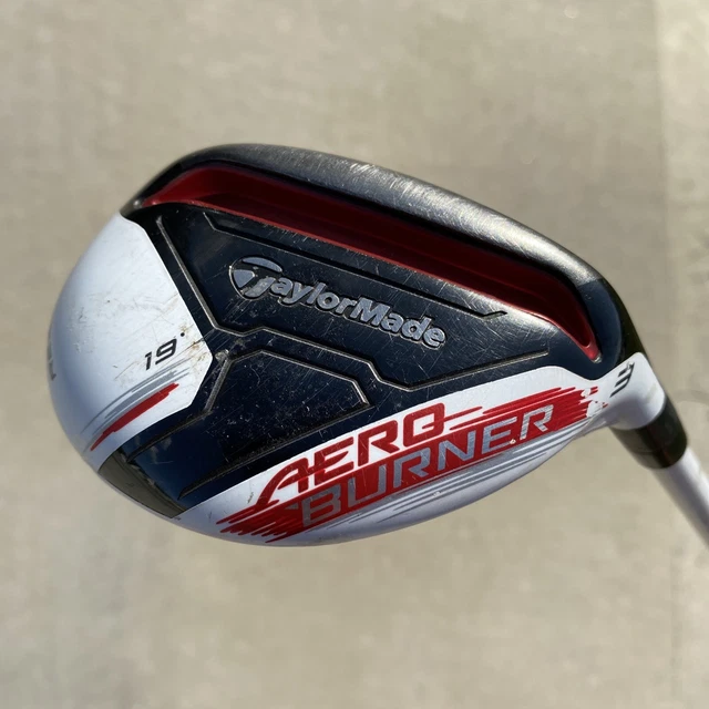 TaylorMade Aero Burner Rescue Hybrid #3 19* R-Flex Graphite RH All White