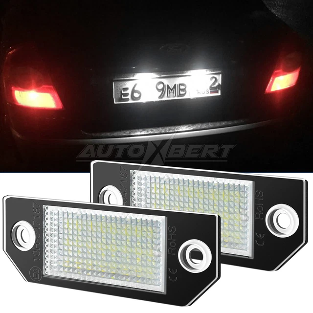 2x illuminazione targa LED per Ford Focus 2 MK2 C-Max 1 MK1 targa A+