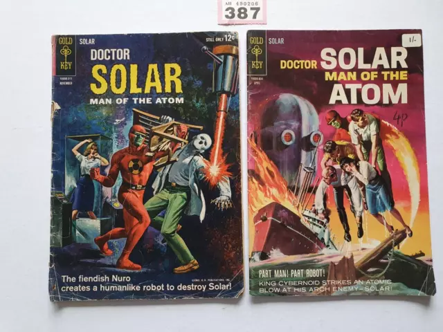 DOCTOR SOLAR MAN OF THE ATOM # 8 # 23 GOLD KEY COMICS 1963/68 x 2