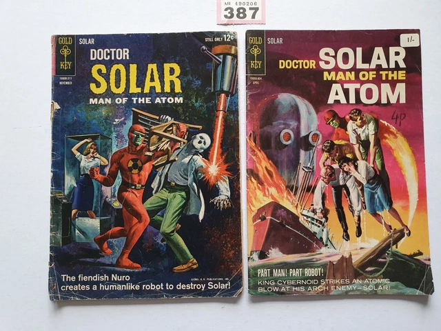 DOCTOR SOLAR MAN OF THE ATOM # 8 # 23 GOLD KEY COMICS 1963/68 x 2