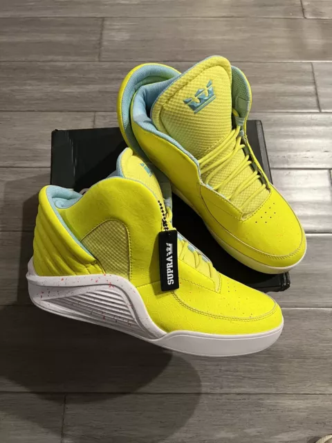 Supra x Lil Wayne Spectre Chimera Highlighter Acid Yellow Men’s Sz 11 US Signed.