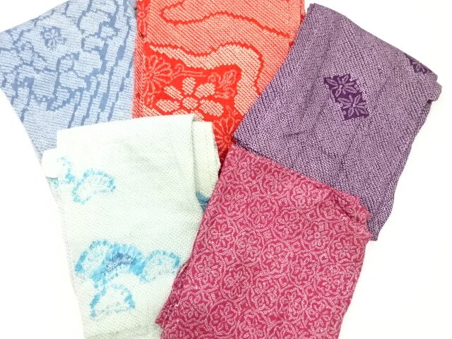 46128# Japanese Kimono / Antique Haori / Set Of 5 / All Shibori