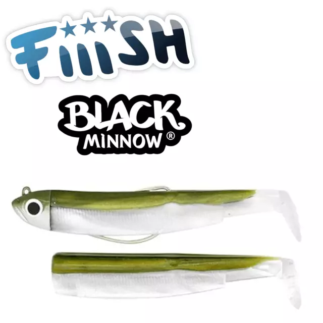 Fiiish Black Minnow No.2 Lures Combo Pack Bass Wrasse Pollock Cod Sea Trout NEW