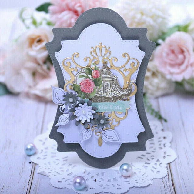 Frame Metal Cutting Dies Stencils Scrapbooking Embossing Making Album Card R6N5
