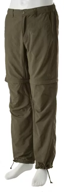 Trakker Quick Dry Green Zip Off Combat Trousers Fishing Clothing - All Sizes