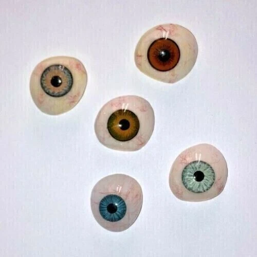 New Retro Human Prosthetic Eye ~ Antique Artificial Mix Eye Set 5 Pieces