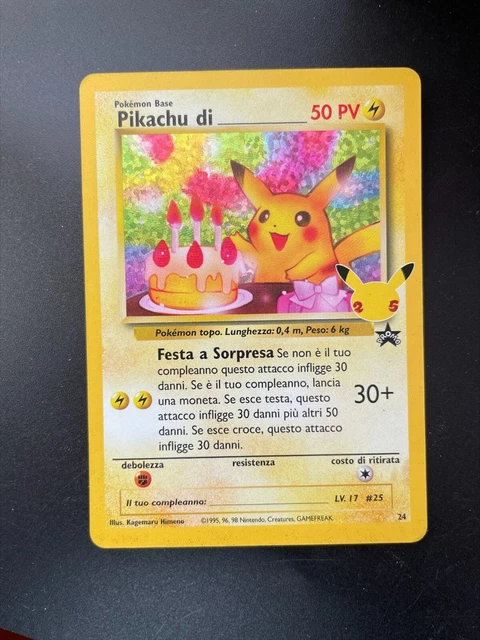 Carta Singola Pokémon PIKACHU | Celebrations Classic Collection – Edizione Limitata