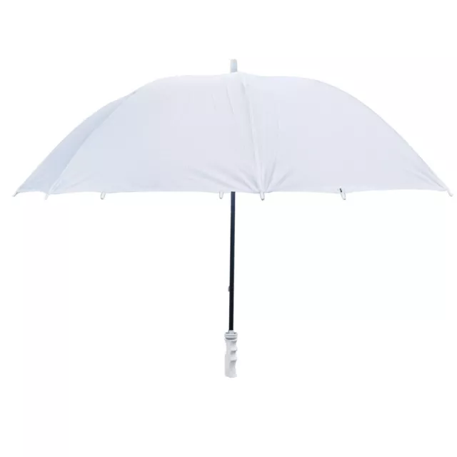 Large White Plastic Handle Wedding Umbrella Bride Wedding Golf Style Brolly