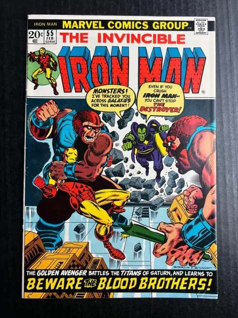 THE INVINCIBLE IRON MAN #55 February 1973 Vintage First Appearance Thanos & DRAX