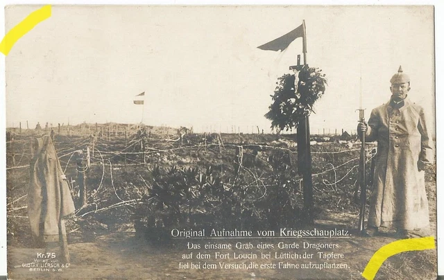PHOTO ALLEMANDE WW1 : DRAGON de la garde : tombe . EUR 3,00 - PicClick FR