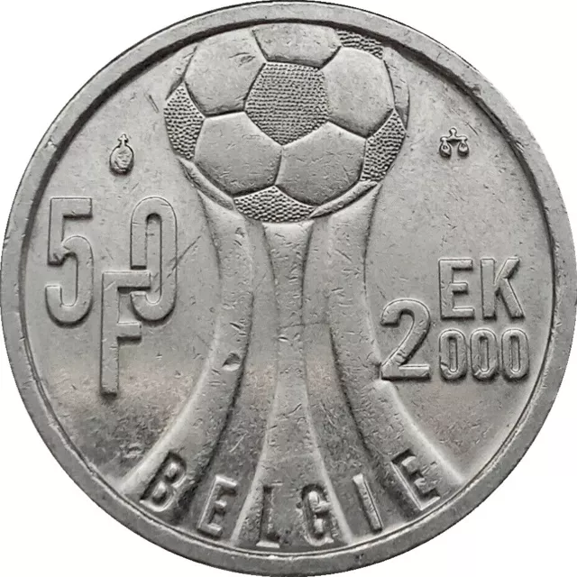 Belgium  Belgie 50 Francs 2000 KM#214 European Football Championship (6959)