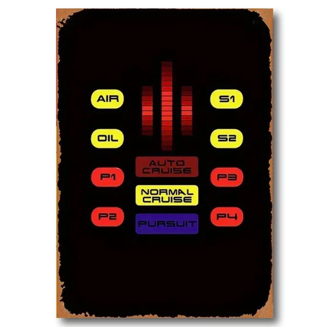 RETRO VINTAGE STYLE Kitt Dashboard From 1980s TV Series Knight Rider 4 retro-vintage-style-kitt-dashboard-from-1980s-tv-series-knight-rider-4
