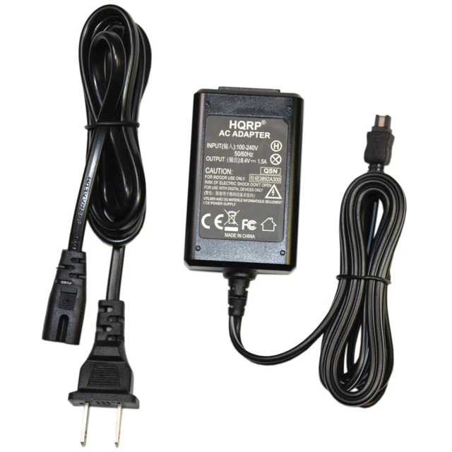 Alimentatore Per Sony Handycam FDR-AX53 DCR-TRV280 - 8.4V 1.5A, Cavo 2m - Foto 4