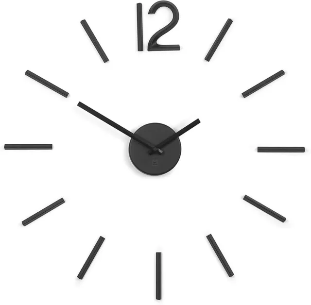 Umbra Blink Bricolage Quartz Horloge Murale Sans Cadre Décoration en Métal