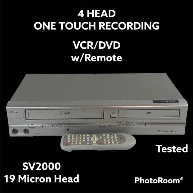 FUNAI SV2000 DVD/VCR Combo Player VHS Recorder With Remote Tested