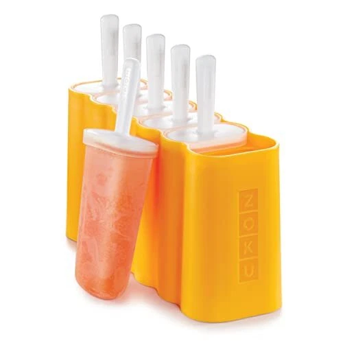 Mod Pops, 6 Classic Popsicle Molds in One Compact Tray With Sticks and Drip