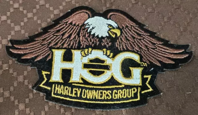 Large Eagle Gold Patch ~ Harley Davidson Owners Group HOG H.O.G.