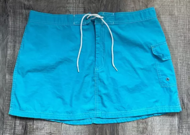 J. Crew Light Blue Swim Skirt/beach skirt  Swimsuit cover up Size 8