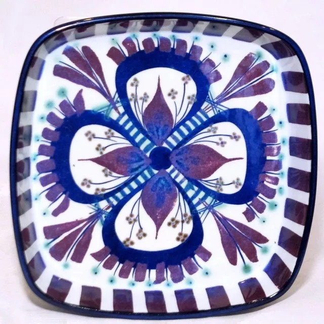 Tenera Fajence (Faience) Square Bowl, Royal Copenhagen Des. Marianne Johnson 2